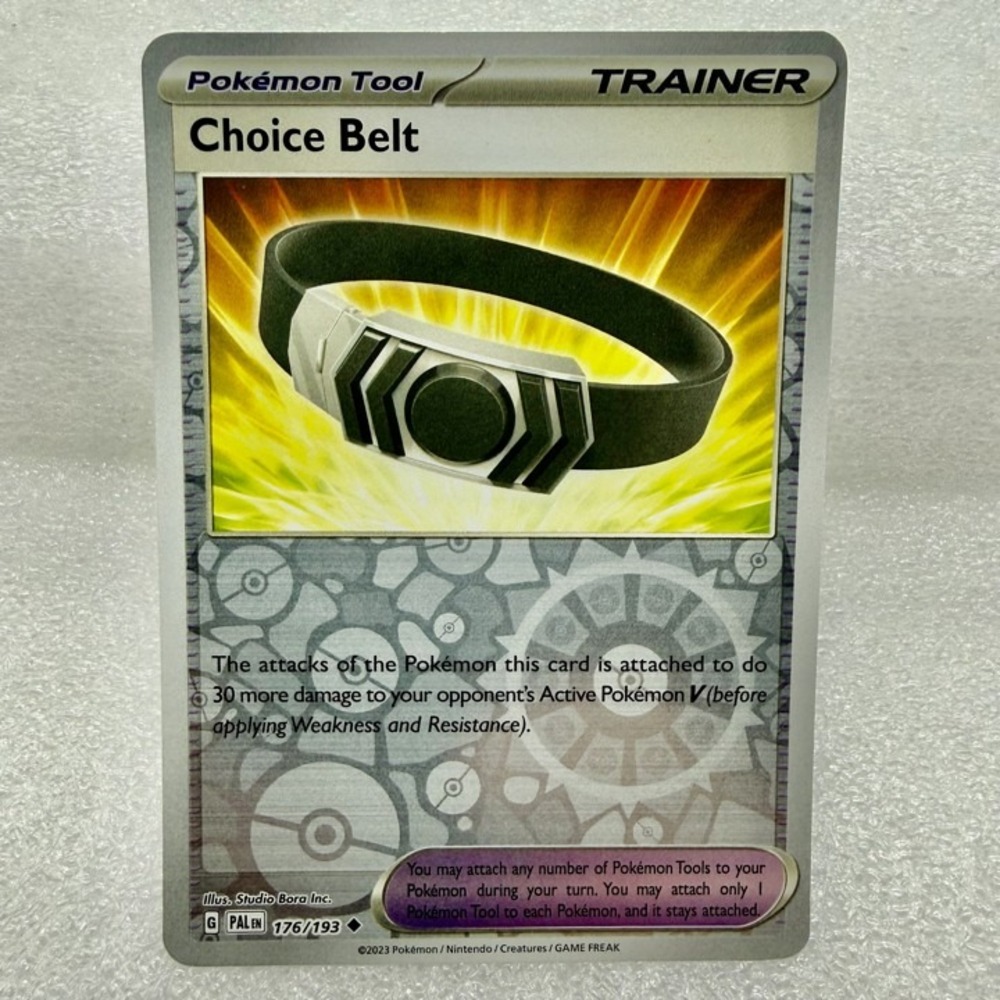 Choice Belt 176/193 Sv02: Paldea Evolved Reverse Holo Pokémon TCG Mint Unplayed